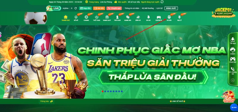 Người chơi nên thường xuyên kiểm tra mục “ƯU ĐÃI” trên trang chủ để nhận khuyến mại TK88